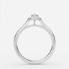 2.5 ct black diamond ring with halo in marquise