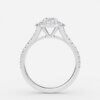 4 carat oval cut halo engagement rings