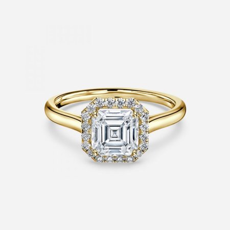 Levi Asscher Halo Engagement Ring