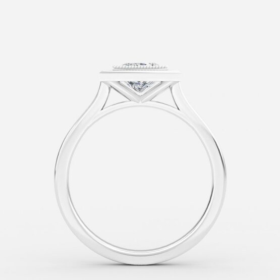 bezel princess ring