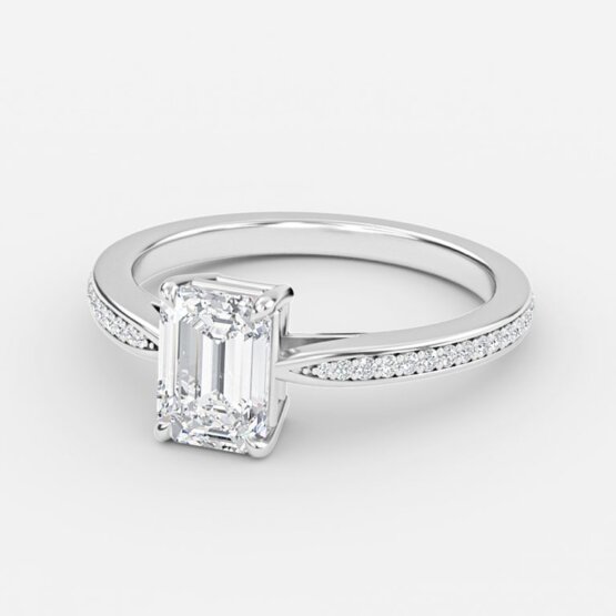 diamond and emerald anniversary band