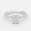 diamond and emerald wedding band