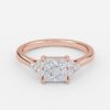 diamond square engagement rings