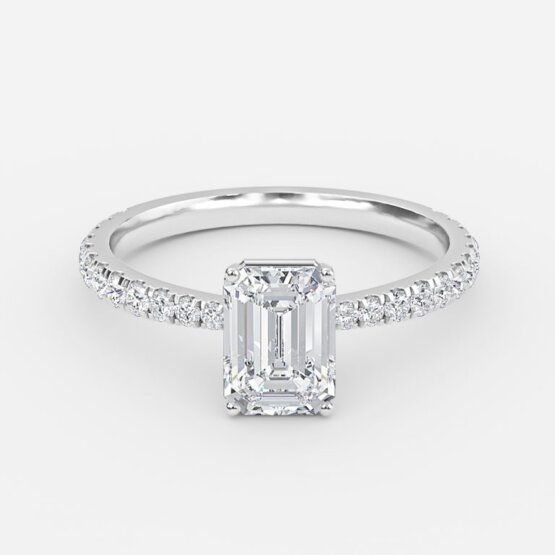 emerald and diamond band