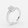 emerald band white gold
