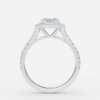 emerald shape diamond ring