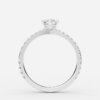 engagement ring gold band marquise diamond