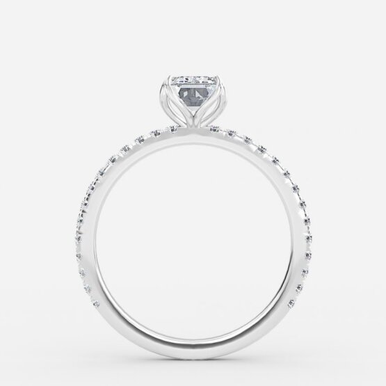 female emerald wedding band