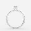 lab created oval engagement rings