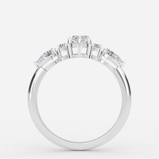 marquise 7 stone ring