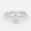 marquise cut diamond with diamond band