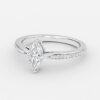 marquise cut wedding band