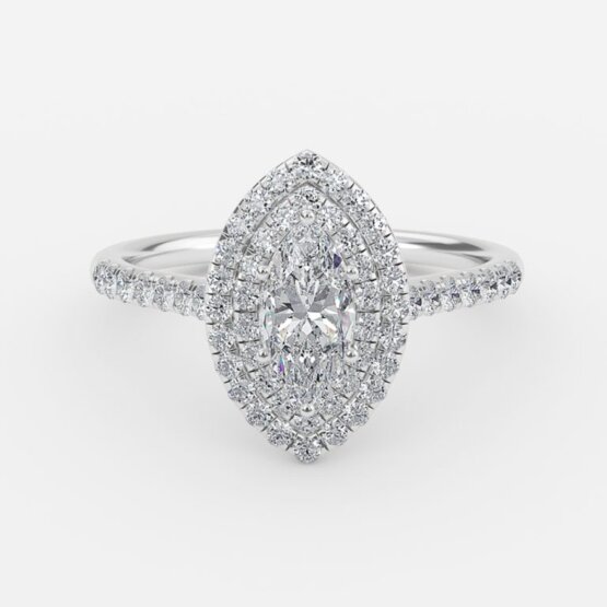 marquise diamond with halo