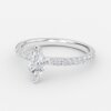 marquise shaped wedding band