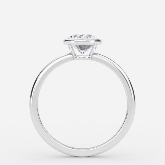oval bezel set ring