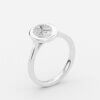 oval bezel unique ring