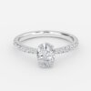 oval engagement ring and wedding band