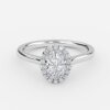 oval halo engagement ring