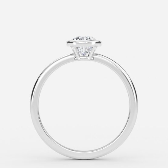 pear bezel cut diamond ring
