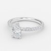 pear cut wedding band