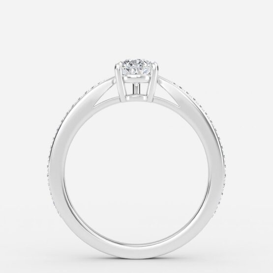 pear diamond anniversary band