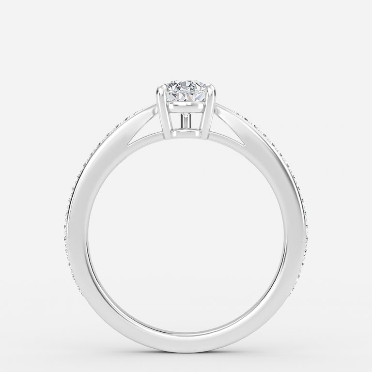 pear diamond anniversary band
