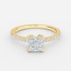 princess cut wedding bands for her