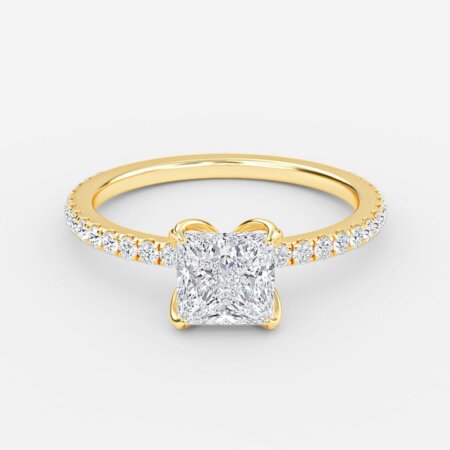 Moonlight Princess Diamond Band Engagement Ring