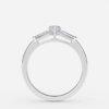 three stone diamond marquise cut ring