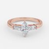 three stone marquise diamond ring