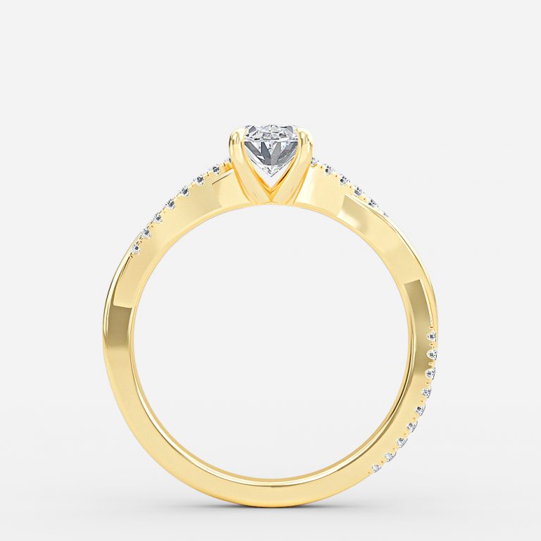 two carat oval diamond ring with wedding band