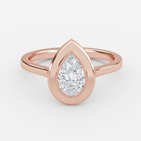 Alani Pear Bezel Engagement Ring