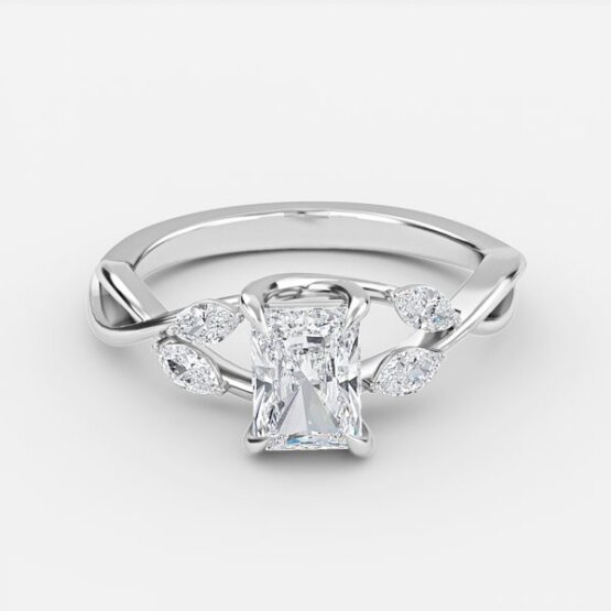 unique radiant diamond rings