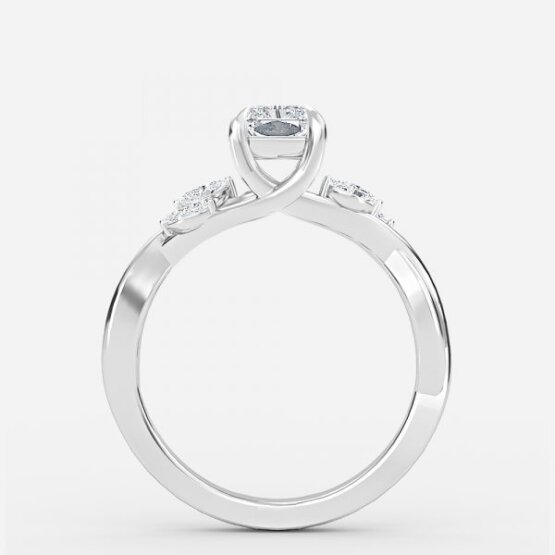 unique radiant diamond settings