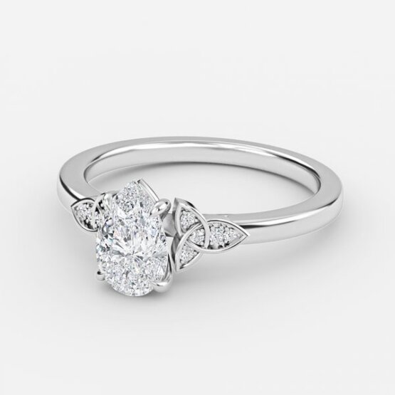 vintage pear cut engagement rings