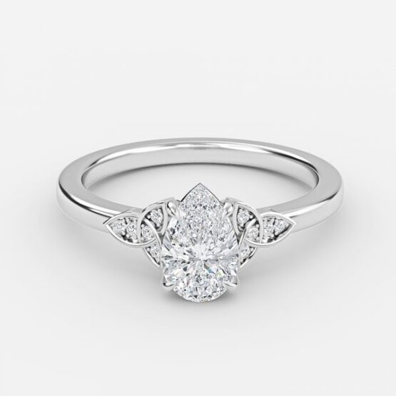 vintage pear engagement rings