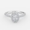 wedding band for oval halo ring