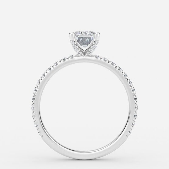 white gold emerald band