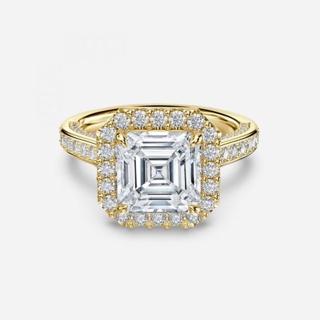 Ayana Asscher Halo Engagement Ring