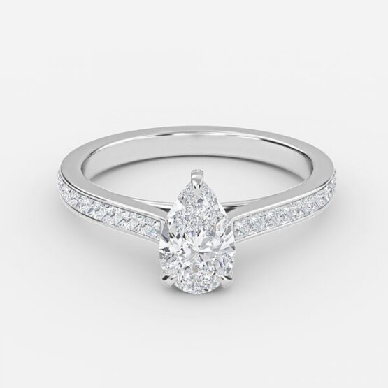 2.5 carat diamond ring pear