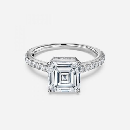 Charles Asscher Hidden Halo Engagement Ring