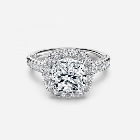Ayana Cushion Halo Engagement Ring