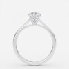 hidden halo pear diamond rings