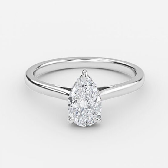pear cut diamond engagement ring
