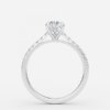 pear diamond hidden halo rings