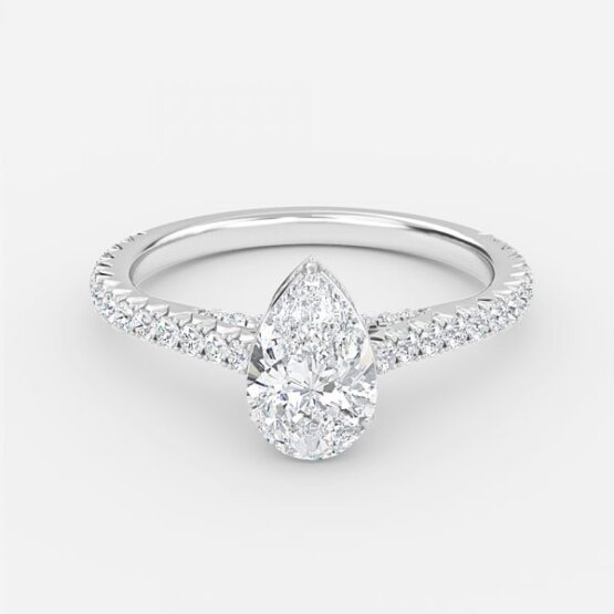 pear diamond wedding ring