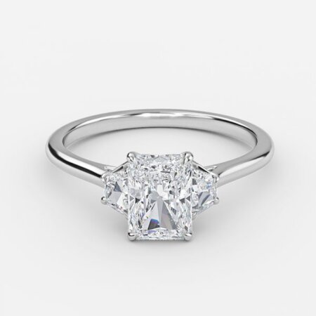 Ilene Radiant Three Stone Engagement Ring