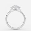 three stone pear cut diamond ring