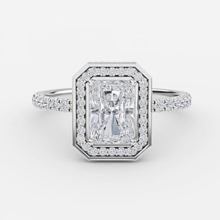 Jennifer Radiant Halo Engagement Ring