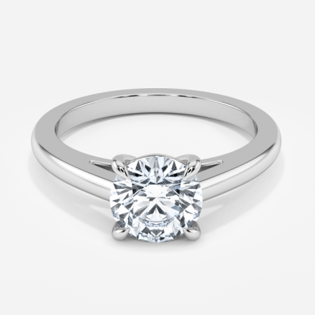 Paisley Round Solitaire Engagement Ring
